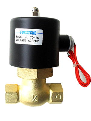 AC 220V 3/4 بوصة النحاس الملف اللولبي صمام كهربائي للمياه الساخنة NC