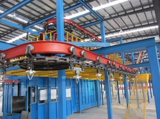 1.1KW 2.2KW سلسلة ناقل علوية صناعية لخط طلاء مسحوق X348