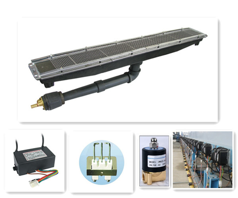 الأشعة تحت الحمراء NG LPG Gas Burner For Powder Coating Oven 200 ℃ - 300